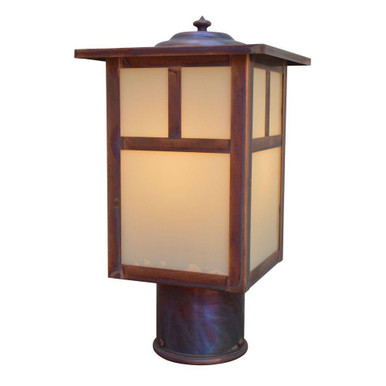 Mission 1 Light Post Mount with T Bar Overlay 8.5 X 6 by Arroyo Craftsman - MP-6