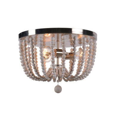 Dumas 3 Light Flush Mount 11.25 Inch Tall X 15.75 Inch Wide by Kenroy Home - 93134
