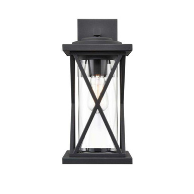Windosor 1 Light Petite Outdoor Wall Lantern 13 InchX6 Inch Wide by Kanova - KXW0401S-1