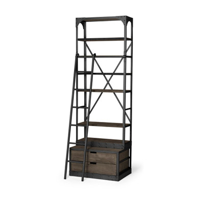 Brodie Shelving Unit 94 Inch Tall and 21.5 Inch Wide By Mercana - 50324-AB