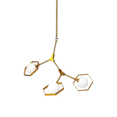 Desousa 3W 3 LED Chandelier 28 Inch Tall and 8.75 Inch Wide By Mercana - 68590
