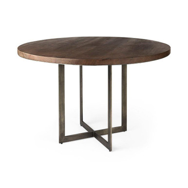 Faye Round Dining Table 30 Inch Tall and 48 Inch Wide By Mercana - 69176-AB