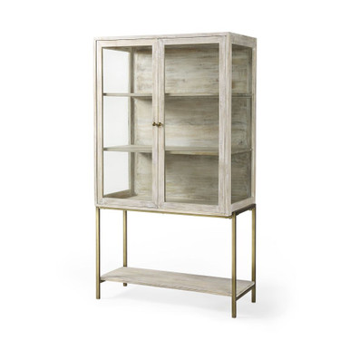 Arelius Cabinet 63 Inch Tall and 18.75 Inch Wide By Mercana - 69209