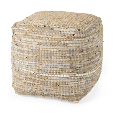 Aalia Pouf 16 Inch Tall and 16 Inch Wide By Mercana - 69503
