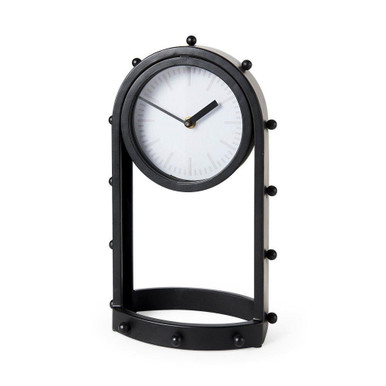 Marian Oval Table Clock 12.99 Inch Tall and 5.71 Inch Wide By Mercana - 69483