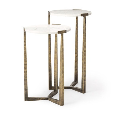 Atticus Accent Table 24 Inch Tall and 13.25 Inch Wide By Mercana - 69728