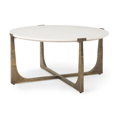 Atticus Coffee Table 16.25 Inch Tall and 34 Inch Wide By Mercana - 69729