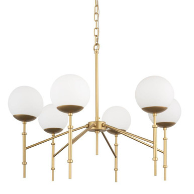 Edie 6 Light Chandelier 24.02 Inch Tall and 29.92 Inch Wide By Mercana - 70452