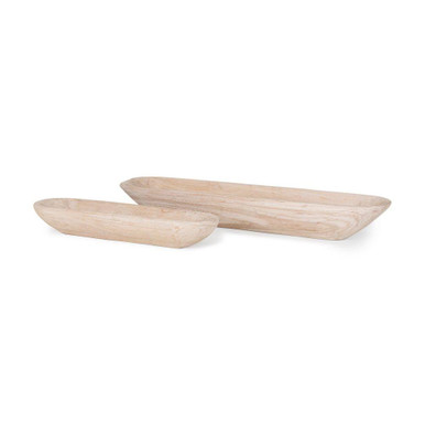 Athena Wooden Tray 5 Inch Tall and 8 Inch Wide By Mercana - 70148