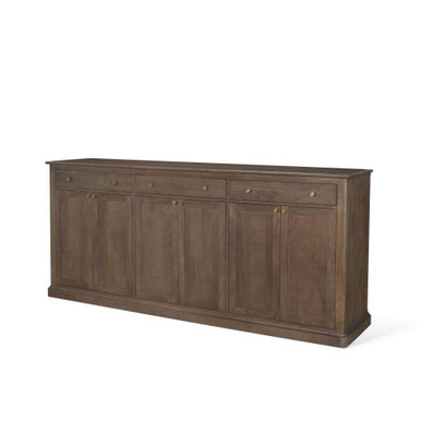 Baron 3 Drawer 6 Door  Sideboard 36 Inch Tall and 19 Inch Wide By Mercana - 71117