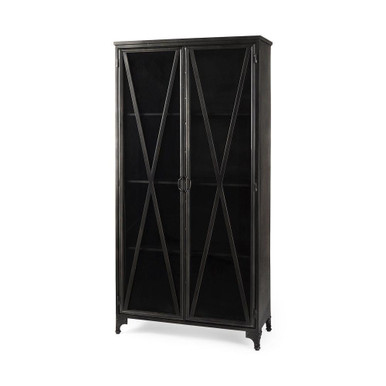 Poppy Cabinet 74 Inch Tall and 15 Inch Wide By Mercana - 50361