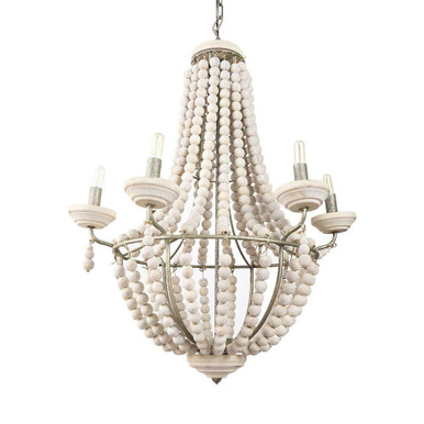 Phillum 6 Light Chandelier 37 Inch Tall and 29 Inch Wide By Mercana - 65200
