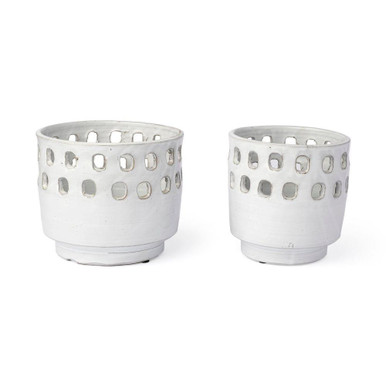 Larissa Vase 7.1 Inch Tall and 6.7 Inch Wide By Mercana - 68097