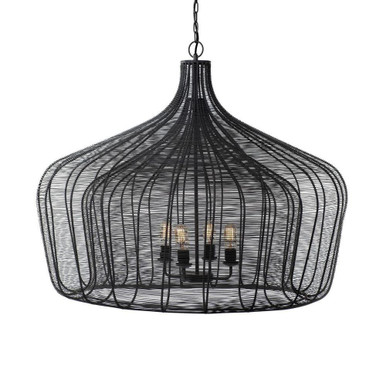 Camila 4 Light Chandelier 31 Inch Tall and 40 Inch Wide By Mercana - 67308