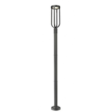 Leland 16W 1 LED Outdoor Post Mount 97.25 x 9 Inches by Z-Lite - 5005PHB-567P-BK-LED