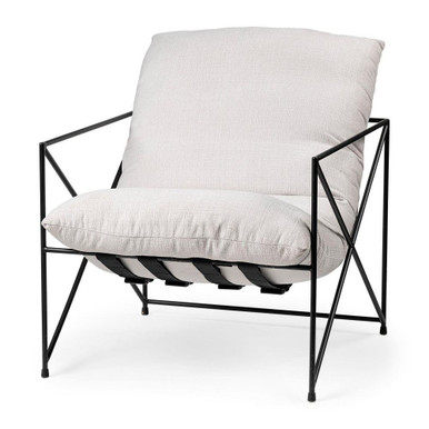 Leonidas Accent Chair 34 Inch Tall and 29.5 Inch Wide By Mercana - 68446
