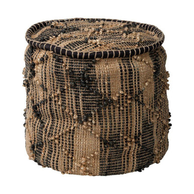 Riley Pouf 18 Inch Tall and 20 Inch Wide By Mercana - 68467