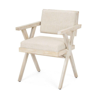 Topanga Dining Armchair 31.89 Inch Tall and 23.25 Inch Wide By Mercana - 68505