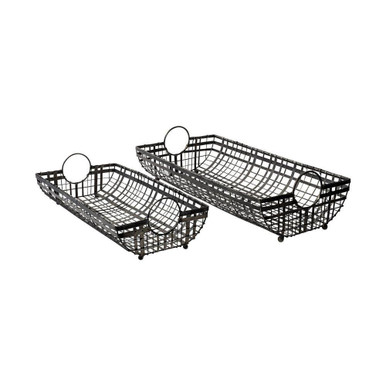 Kenneth Basket 6.5 Inch Tall and 11.8 Inch Wide By Mercana - 68786
