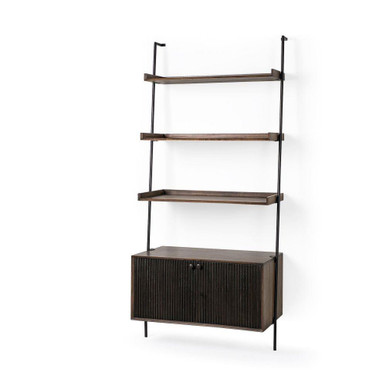 Grace Shelving Unit 82 Inch Tall and 20 Inch Wide By Mercana - 68847-AB