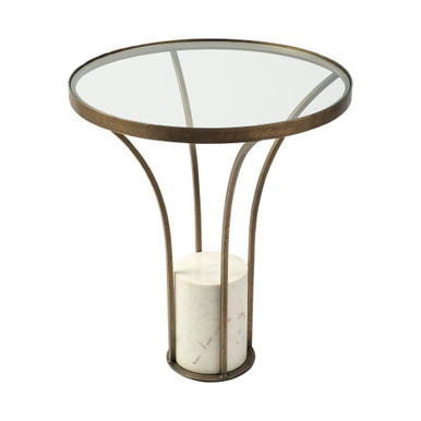 Jacinta End/Side Table 24 Inch Tall and 21 Inch Wide By Mercana - 69053-AB