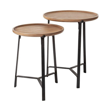 Helios End/Side Table 24 Inch Tall and 20 Inch Wide By Mercana - 69014