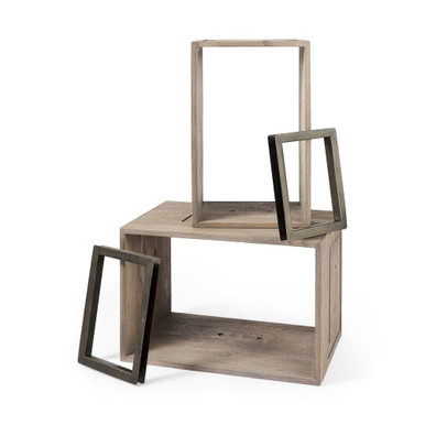 Simul Shelving Unit (Set of 2) 16 Inch Tall and 16 Inch Wide By Mercana - 69229