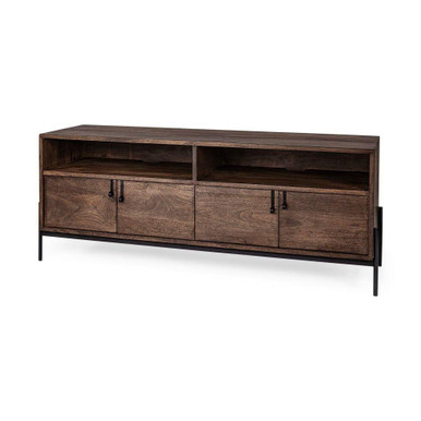 Glenn Media Console Table 24 Inch Tall and 18 Inch Wide By Mercana - 69018