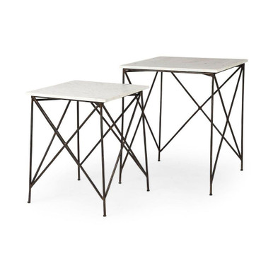 Lorlei End/Side Table 24 Inch Tall and 20 Inch Wide By Mercana - 69247-AB