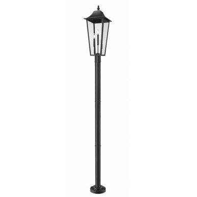 Gannon 3 Light Outdoor Post Mount 105.25 x 12 Inch by Z-Lite - 5008PHXLR-5012P-BK