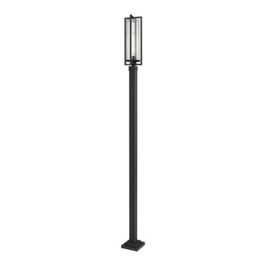 Aura 1 Light Outdoor Post Mount 118.5 x 9.25 Inches by Z-Lite - 5013PHBS-536P-BK