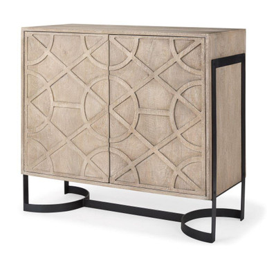 Rivien Accent Cabinet 34 Inch Tall and 18 Inch Wide By Mercana - 69753