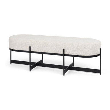 Amelia Bench 18 Inch Tall and 55 Inch Wide By Mercana - 69836