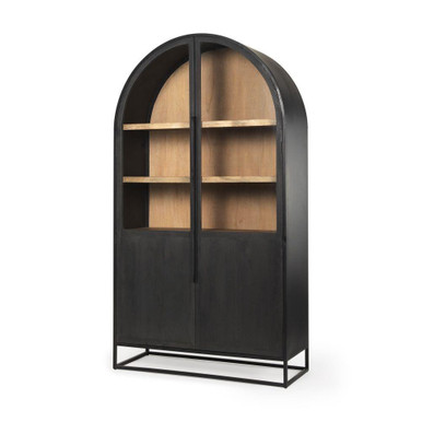 Sloan Curio Cabinet 85.5 Inch Tall and 18.5 Inch Wide By Mercana - 69885