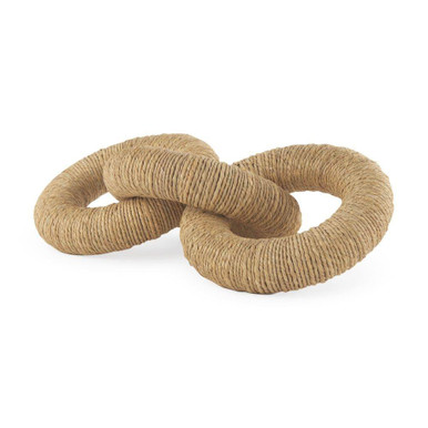 Alize Jute Circular Chain Link Decorative Object 11 Inch Wide By Mercana - 70127