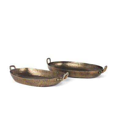 Pama Decorative Tray 5.5 Inch Tall and 15.5 Inch Wide By Mercana - 70668