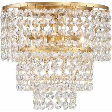 Gabrielle 3 Light 14 Inch Wide Flush Mount by Crystorama - GAB-B7303