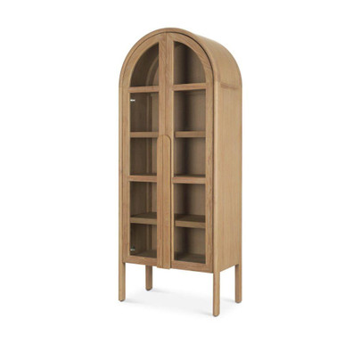Callum Curio Cabinet 79 Inch Tall and 17.7 Inch Wide By Mercana - 70860