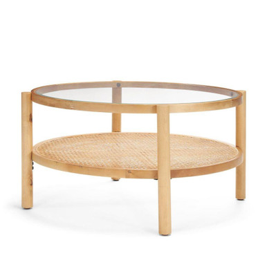 Weslyn Coffee Table 17.25 Inch Tall and 34.25 Inch Wide By Mercana - 71045