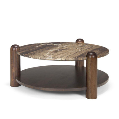Jovia Coffee Table 16 Inch Tall and 36 Inch Wide By Mercana - 71122-AB