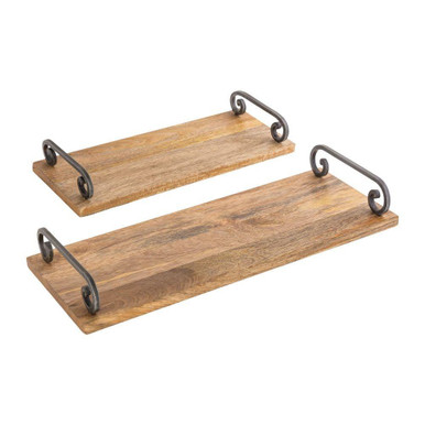 Highland Tray (Set of 2) 3 Inch Tall and 19.5 Inch Wide by Atlas - AC11383-01S