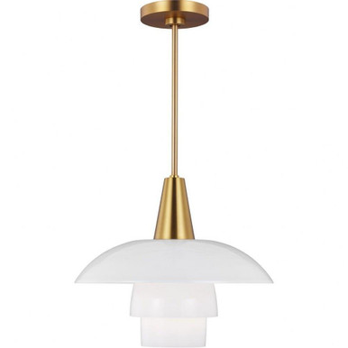Rossie 1 Light Medium Pendant by Visual Comfort Studio - ep1271bbs