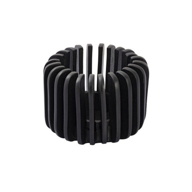 Louver Small Candleholder 5 Inch Tall and 6.5 Inch Wide by Atlas - AC11455-01