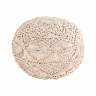 Lilou Pouf 13.75 Inch Tall and 19.5 Inch Wide by Atlas - AC11438-01