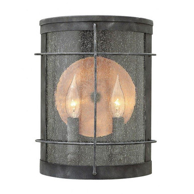 Newport 2 Light Outdoor Candle Style Wall Lantern by Hinkley - 2624DZ