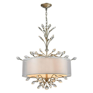 Asbury 4 Light Chandelier 27 Inch Tall and 26 Inch Wide by Atlas - CL11068-SV