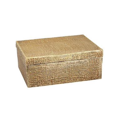 Square Linen Small Box 4 Inch Tall and 8 Inch Wide by Atlas - AC11610-01