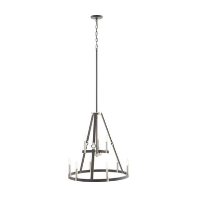 Armstrong Grove 9 Light Chandelier 27 Inch Tall and 25 Inch Wide by Atlas - CL11067-BK