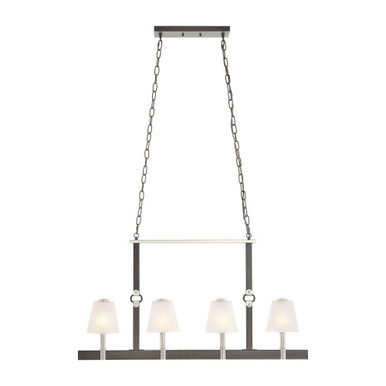 Armstrong Grove 4 Light Linear Chandelier 20 Inch and 36 Inch Wide by Atlas - CL11004-BK