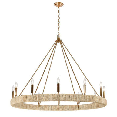 Abaca 12 Light Chandelier 40 Inch Tall and 48 Inch Wide by Atlas - CL11051-BS